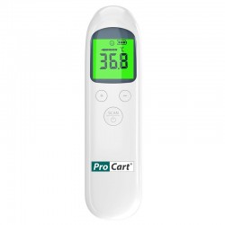 ProCart® Digitális érintés nélküli LED hőmérő, test és felületek, infravörös, orvosi eszköz, memória, riasztó