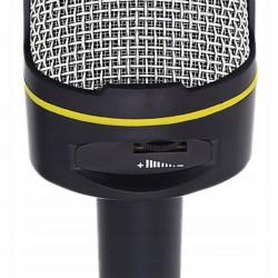 ProCart® AUX univerzális mikrofon, állvány, 3,5 cm-es jack, okostelefon-kompatibilis, fekete
