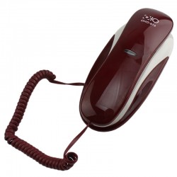 Fix vezetékes telefon, falra vagy asztalra szerelhető, nagy gombok, Némítás, Újrahívás és Szünet funkció