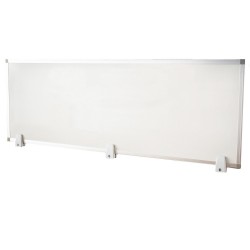 ProCart® mágneses tábla 40x120 cm, 2 oldal, alumínium váz, asztali rögzítés, fehér