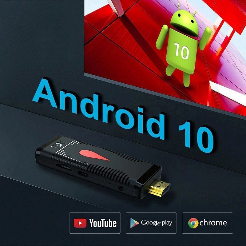 ProCart® TV Android 10 Médialejátszó, négymagos, 1,35 Ghz, 4K 60FPS, HDMI, TF bővítőhely, távirányítóval