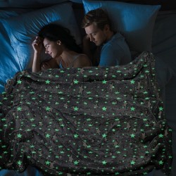 ProCart® Foszforeszkáló takaró, 150x200 cm, csillagok világítanak a sötétben, puha és kényelmes