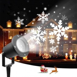 MT MALATEC Karácsonyi LED reflektor,  hópehely modell, 4W, beltéri és kültéri, IP44
