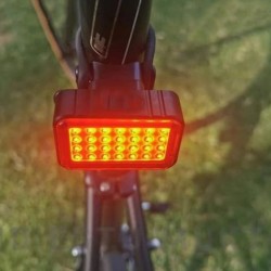 Procart Kerékpár világítás, vezeték nélküli, Stop, 45 LED, újratölthető USB, 6 világítási mód, IPX4
