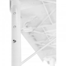 MT MALATEC Összecsukható erkélyasztal 40x52 cm, állítható dőlésszög, fehér acél keret