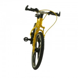 MTB kerékpár modell, 1:8 méretarányú, valósághű modell, fém, 19,5 × 7,5 × 12 cm