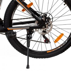 Mountain Bike, 26 hüvelykes kerekek, alumínium váz, Shimano 21 sebességes váltó, tárcsafékek, narancssárga színű
