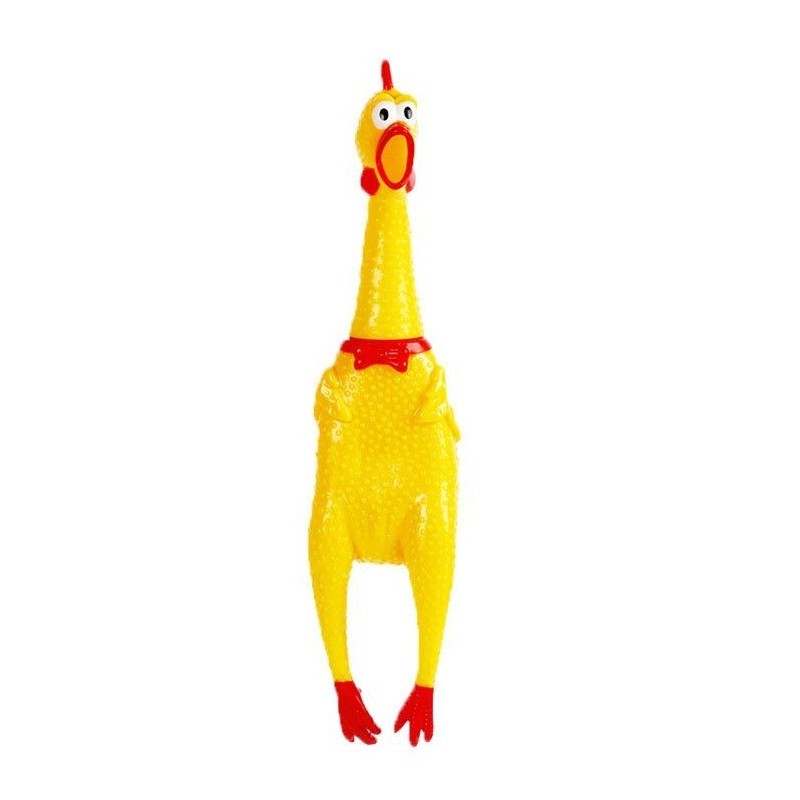 MT MALATEC kutyajáték hanggal, gumiból készült csirke, 30 cm