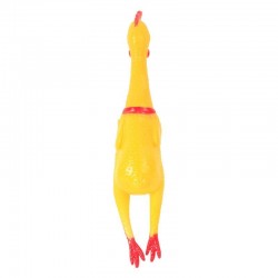MT MALATEC kutyajáték hanggal, gumiból készült csirke, 30 cm