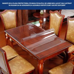 PVC védelem íróasztalra, bútorokra, 1,5 mm vastag, 120x90 cm, átlátszó