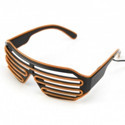 Shutter szemüveg, El Wire világítással, 2 színben, 3 világítási mód, party kiegészítő