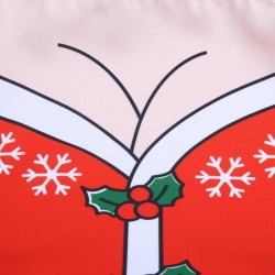 Konyhai főzőkötény, karácsonyi mintás, vicces design, 70 x 50 cm, poliészter
