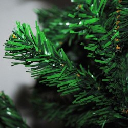 Karácsonyi műfenyő, magasság 120 cm, műanyag állvány, zöld