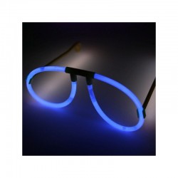 Lumineszcens szemüveg, aviátor forma, neon party kiegészítő, különböző színekben