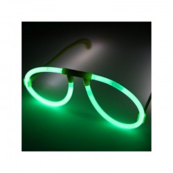 Lumineszcens szemüveg, aviátor forma, neon party kiegészítő, különböző színekben