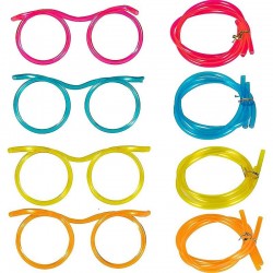 Rugalmas szívószálas szemüveg üdítőkhöz, újrafelhasználható tartozék