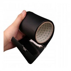 Rugalmas Flex szalag, vízálló gumi, UV-álló, univerzális használatra, tekercs szélessége 10 cm, hossza 150 cm, fekete