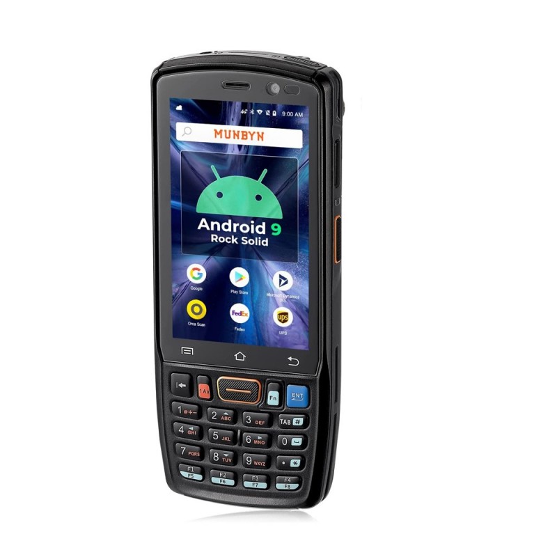 PDA 2D vonalkódolvasó, Android 9.0, Wifi, Bluetooth, GPS, dual SIM, IP67