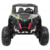 Masinuta electrica Buggy SuperStar 4x4, 4 motoare, 2 locuri, roti spuma EVA, Bluetooth, Army