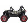 Masinuta electrica Buggy SuperStar 4x4, 4 motoare, 2 locuri, roti spuma EVA, Bluetooth, Army