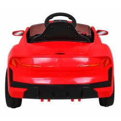 Masinuta sport electrica rosie, 4x35W, 2x12/7Ah, suspensie spate, 3 viteze, melodii, MP3, AUX, SD, mod poveste, bluetooth
