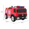 Masinuta electrica FIRE RESCUE, 12V, roti plastic, telecomanda, melodii, AUX, USB, 3 viteze, 107x59x44cm