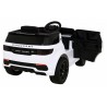 Masinuta electrica Land Rover, 2 motoare, Bluetooth, roti aditionale, alb