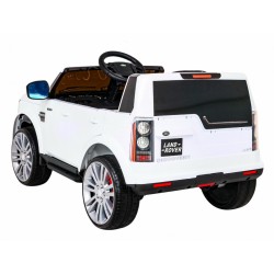 Masinuta electrica Land Rover, roti EVA, 2 motoare, Bluetooth, functie de leagan