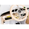 Masinuta electrica Mercedes Benz, clasica, 12V, roti spuma EVA, LED, control parental, mod educativ, Bluetooth, 137x59x57cm
