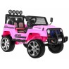 Masinuta electrica Jeep Raptor Drifter 4x4, roti spuma EVA, 4 motoare, 2 locuri, Bluetooth, roz