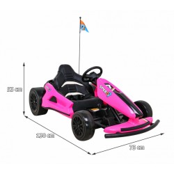 Kart electric, SPEED 7 DRIFT KING, sport, 24V, roti spuma EVA si plastic, 2 viteze, 130x75x53cm