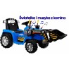 Excavator Tractor electric 2.4G, 2x45W, 3 viteze, roti plastic, suspensii, control cupa, 141 x 54 x 67 cm