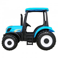 Tractor electric copii, 2 motoare 200W, roti spuma EVA, telecomanda, lumini LED, MP3