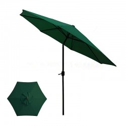 Kerti napernyő, 300 cm átmérőjű, állítható, vízálló, acél váz, zöld