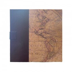 Maps Fotóalbum, öko-bőr, 200 fotó 10x15, Vintage megjelenés, pántos záródással