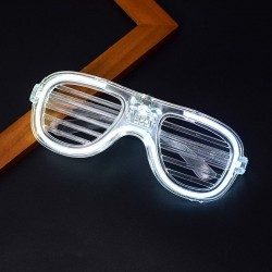 Shutter LED szemüveg, aviátor modell, 3 világítási mód, különböző színekben
