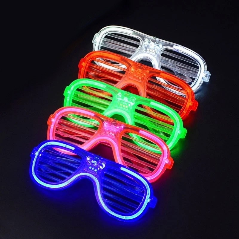 Shutter LED szemüveg, aviátor modell, 3 világítási mód, különböző színekben