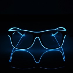 El Wire világító szemüveg, 3 irányú megvilágítás, különböző színekben, inverterrel