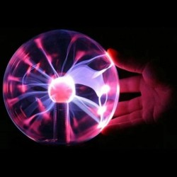 Procart Plazma gömb lámpa, érintésérzékelő, villámhatás, átmérő 10 cm