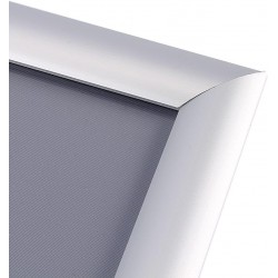 Procart A4-es alumínium click frame, plakátkeret falra szerelhető, ezüst színű