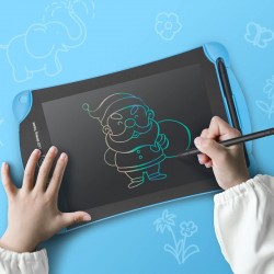 Grafikus tábla rajzoláshoz, újraírható, stylus tollal, 8.5 hüvelykes képernyő, kék színű