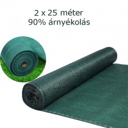 90%-os árnyékoló háló, 2x25...