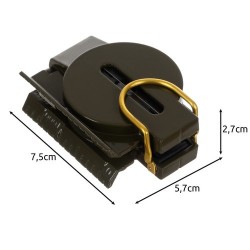 Professzionális iránytű, 360 fokos nagyító, tizedes mérleg, foszforeszkáló mutatók, kinyitható