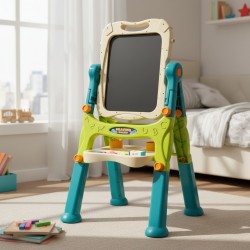 ProCart® Mágneses tábla, 2 oldallal, 40x50 cm, állítható magasság 83-110 cm, 30 tartozékot tartalmaz.