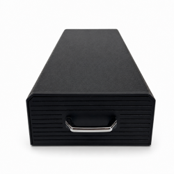 Kávékapszula rendező fiók, K-Cup és Nespresso kompatibilis, 32 x 12,5 x 6 cm, fekete