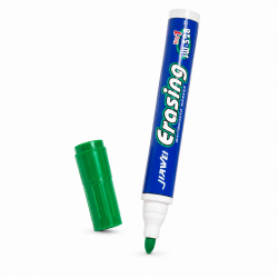 10 darabos zold fehertabla marker keszlet, 2.8 mm-es kerek hegy, pontos es tiszta iras, Dry Erase