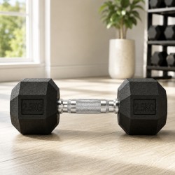 Prémium hatszögletű kézisúlyzó 2.5 kg, stabil és strapabíró, teljes testes edzésekhez