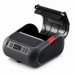 Hordozható mini hőnyomtató, 75 mm, vezeték nélküli, Bluetooth, USB, 203 DPI, üzleti és futárszolgálati használatra