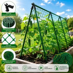 A alaku kerti tamrendszer futonovenyekhez, 180 cm, 1,8 x 3,6 m halo, 16 mm-es acelvaz