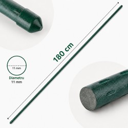 Kerti novenytamasz karok – 180 cm, 11 mm atmero, 25 darabos keszlet
